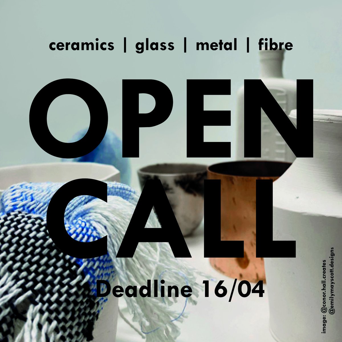 Calling all makers working in ceramics, glass, metal and fibre. Whether you’re a professional or emerging designer the <a href="/lcbdepot/">LCB Depot</a> Craft open call is now open!
 
More info and submissions via buff.ly/3pljBLQ
Deadline Sun Apr 16th, 23:59
#ceramics #glass #metal #fibre