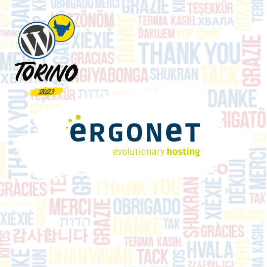 WordCampTRN's tweet photo. 💙 Grazie @Ergonetsrl 🥈 
L'obiettivo di Ergonet è semplificare la soluzione server fornita a siti e-commerce, blog, e-learning e siti vetrina, privilegiando tecnologia open source e sistemi di ottimizzazione
Per conoscere meglio il nostro sponsor Silver
👉https://t.co/utdI78Jvks https://t.co/yNta9xO4nF