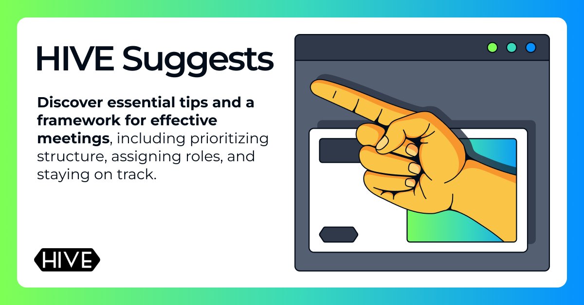 hive_worldwide's tweet photo. From setting clear objectives and agendas to utilizing appropriate platforms and assigning roles, this article covers everything you need to know to ensure your meetings are both efficient and productive🎯💯
👉 https://t.co/wByKEsACjp https://t.co/04m1dlyj2H