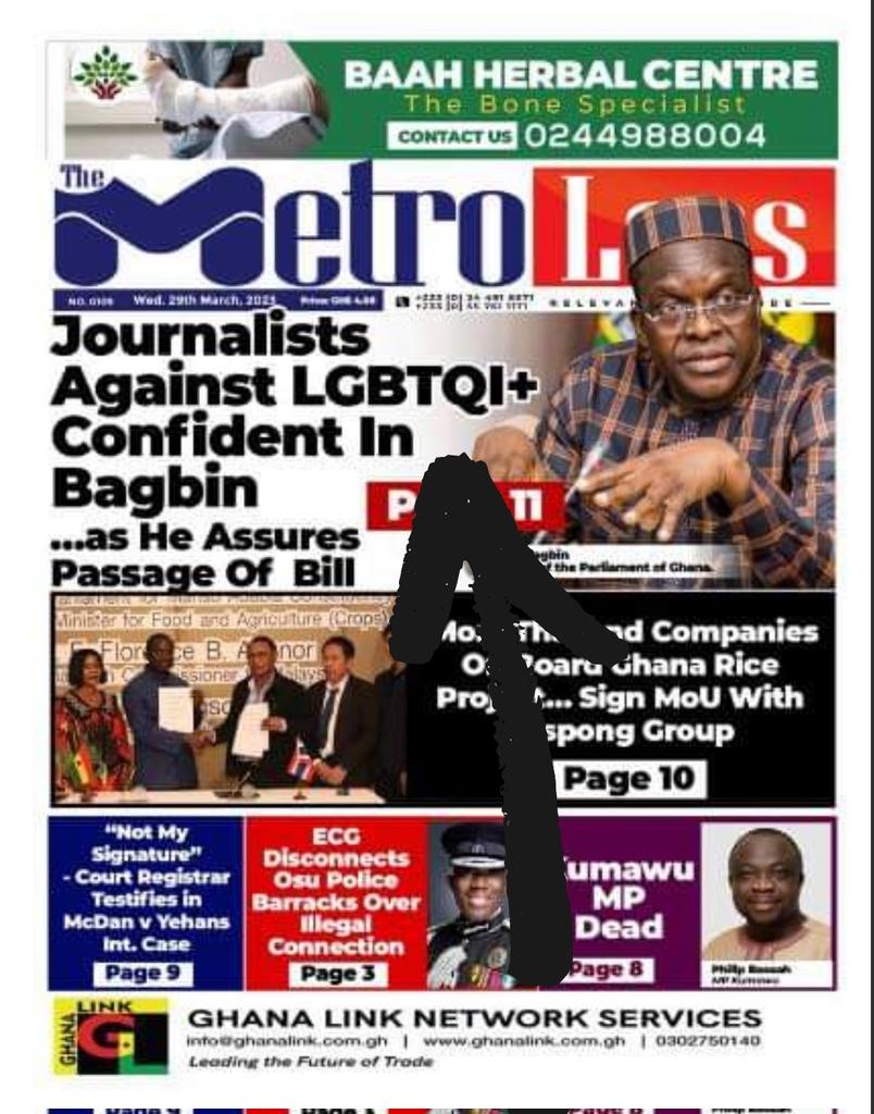 Rightify Ghana on Twitter "📰 Today's Ghanaian newspaper front pages covering LGBTQ related