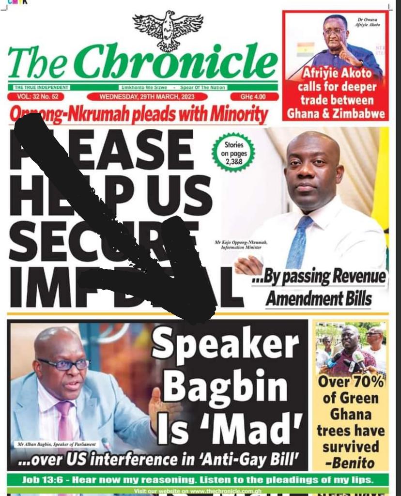 Rightify Ghana on Twitter "📰 Today's Ghanaian newspaper front pages covering LGBTQ related