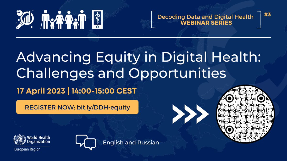 WHO/Europe (@who_europe) on Twitter photo #DigitalHealth technologies have the potential to revolutionize healthcare, but not everyone has equal access to them.
Join us on 17 Apr to learn how we can address these inequities: bit.ly/40KQHXo
<a href="/davidnovillo/">David Novillo Ortiz</a> <a href="/AlishaDavies1/">Alisha Davies</a> <a href="/VaniaPutatti/">Vania Putatti</a> <a href="/natasha_azzmus/">Natasha Azzopardi Muscat</a> <a href="/hans_kluge/">Hans Kluge</a> #DigitalHealth technologies have the potential to revolutionize healthcare, but not everyone has equal access to them.
Join us on 17 Apr to learn how we can address these inequities: bit.ly/40KQHXo
<a href="/davidnovillo/">David Novillo Ortiz</a> <a href="/AlishaDavies1/">Alisha Davies</a> <a href="/VaniaPutatti/">Vania Putatti</a> <a href="/natasha_azzmus/">Natasha Azzopardi Muscat</a> <a href="/hans_kluge/">Hans Kluge</a>