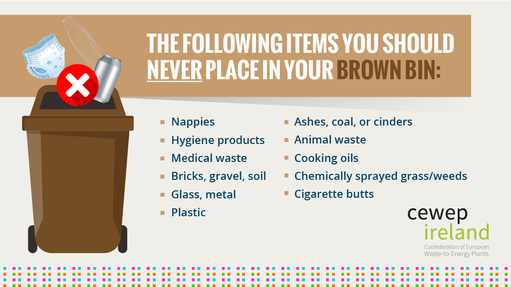 Attention composters! To avoid contamination of organic waste, never put these items in your brown bin. Let's keep our compost clean and green! 🌿 #composting #sustainability #organicwaste