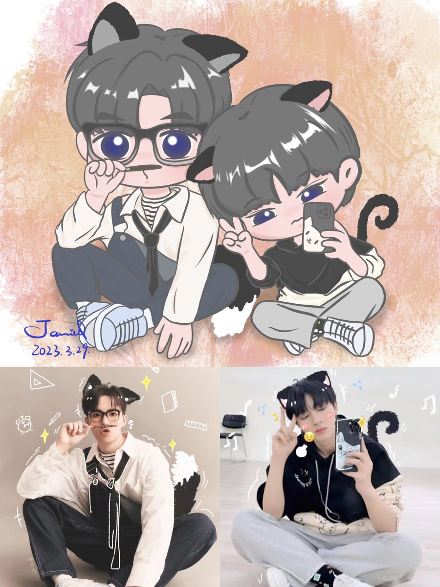 JJJJJamieChiu's tweet photo. 💙🐺&amp;🐱🧡
@zee_pruk @CwrNew 
#ZeePruk #NuNew #FanArtForZeeNuNew 
#ZeeNuNew #ซนซน #ZonZon 
#cutiepie #Zunshine #NanaNu https://t.co/CfaXLTAZDA