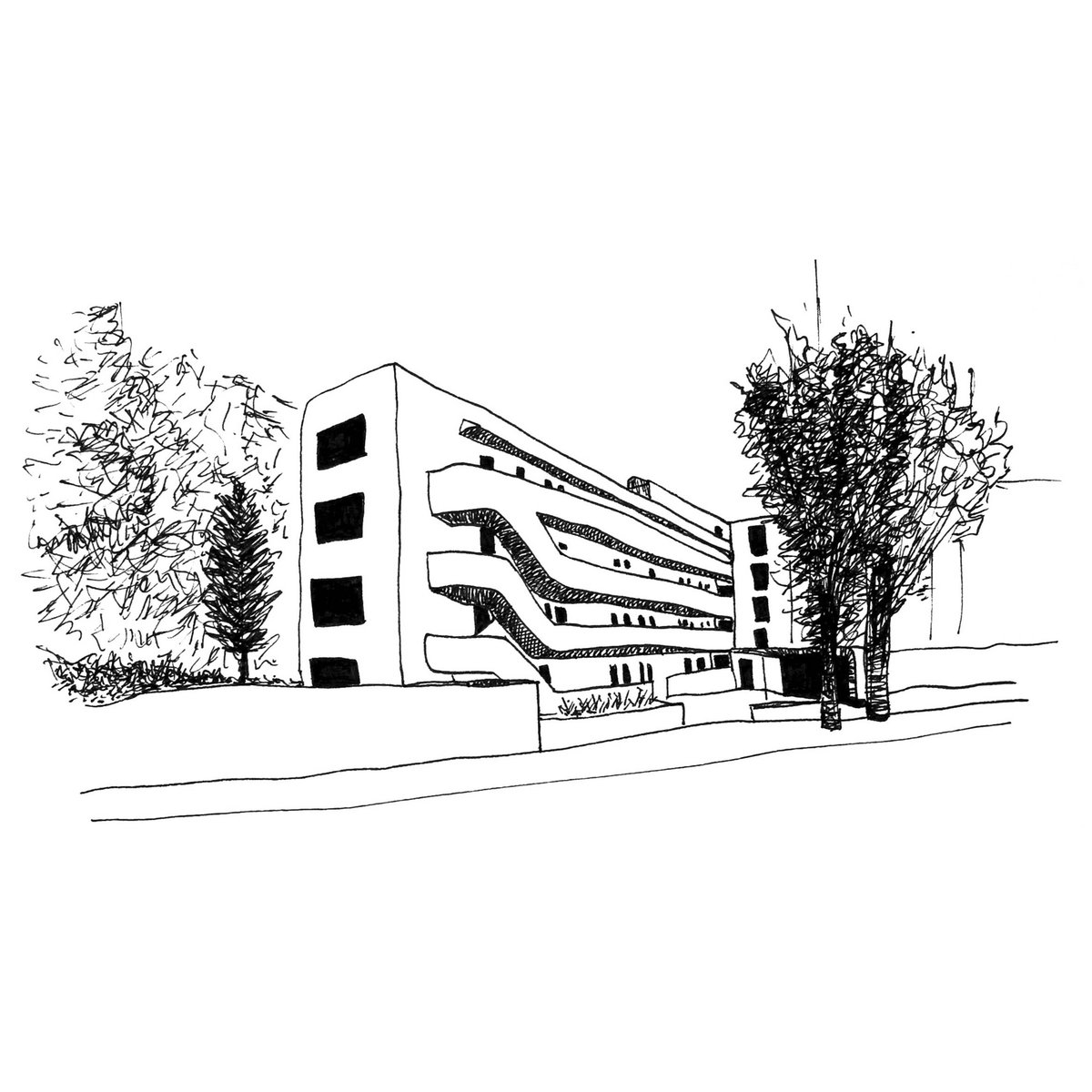 Isokon Gallery by Wells Coates (1934), London 🇬🇧
bit.ly/2Jf8MHI #sketch