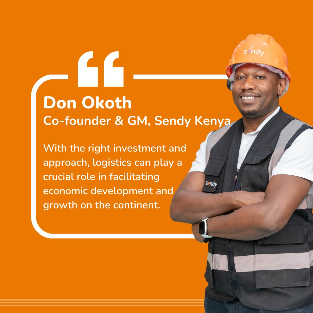 SendyKenya's tweet photo. Don Okoth, Co-founder and GM, Sendy Kenya, on the immense potential that lies within Africa's logistics and fulfillment sector. Read more about it here: https://t.co/dv6j2ra4LH https://t.co/rQl6bdbTaM