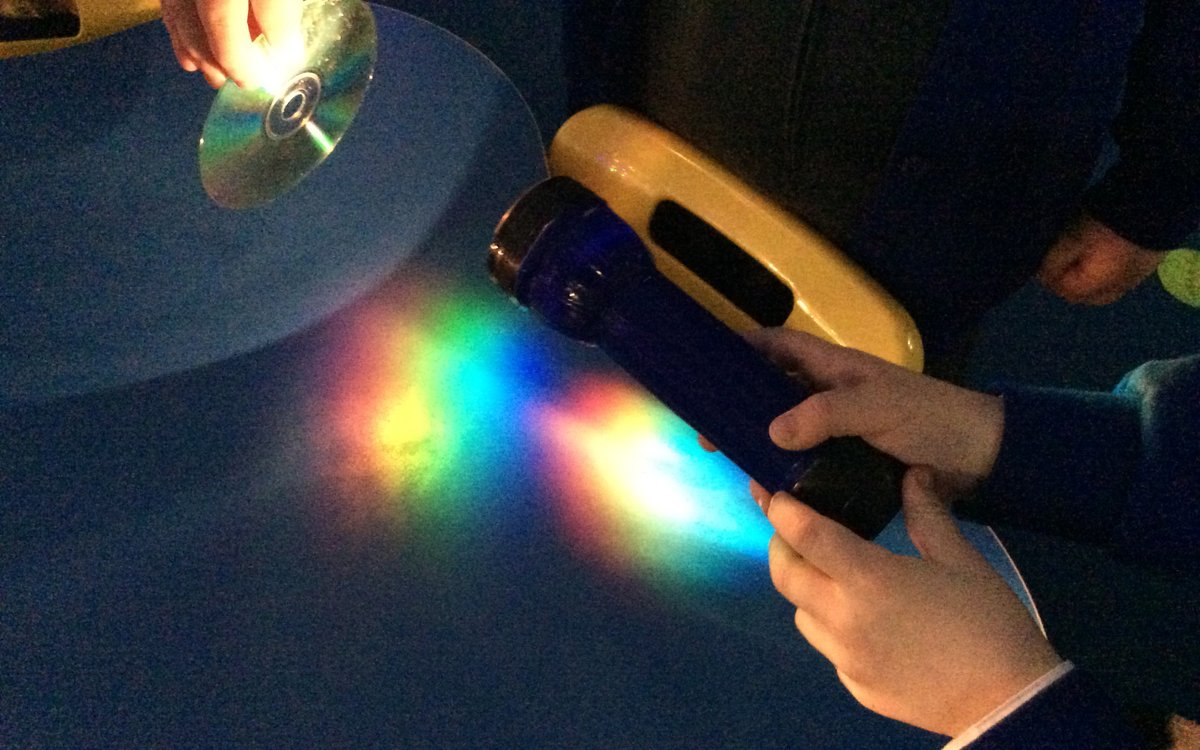 UCLmedphys's tweet photo. Our fantastic @Charlotte__MJ has been hosting #outreach workshops at St Peter’s Primary School, Folkestone for pupils from 4-11 yrs old; running hands-on experiments creating rainbows &amp; shadows, &amp; the importance of UV light; all part of the @royalsociety Partnership Grant
#STEM https://t.co/duwN8Q3muq