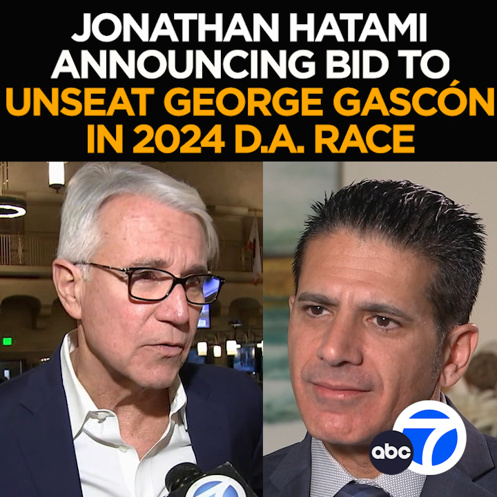 He gained prominence as a prosecutor in the Gabriel Fernandez and Anthony Avalos murder cases. Now Deputy D.A. Jonathan Hatami says he's running to unseat embattled L.A. County District Attorney George Gascón in 2024. The contentious race shaping up - This morning at 6 from ABC7
