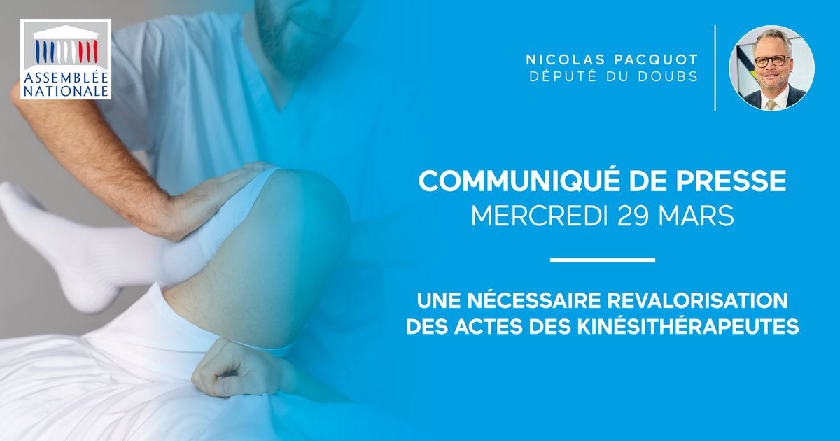[COMMUNIQUÉ DE PRESSE]

🟢 Une nécessaire revalorisation des actes des kinésithérapeutes

#revalorisation #kinésithérapeutes #santé #soins ⤵️