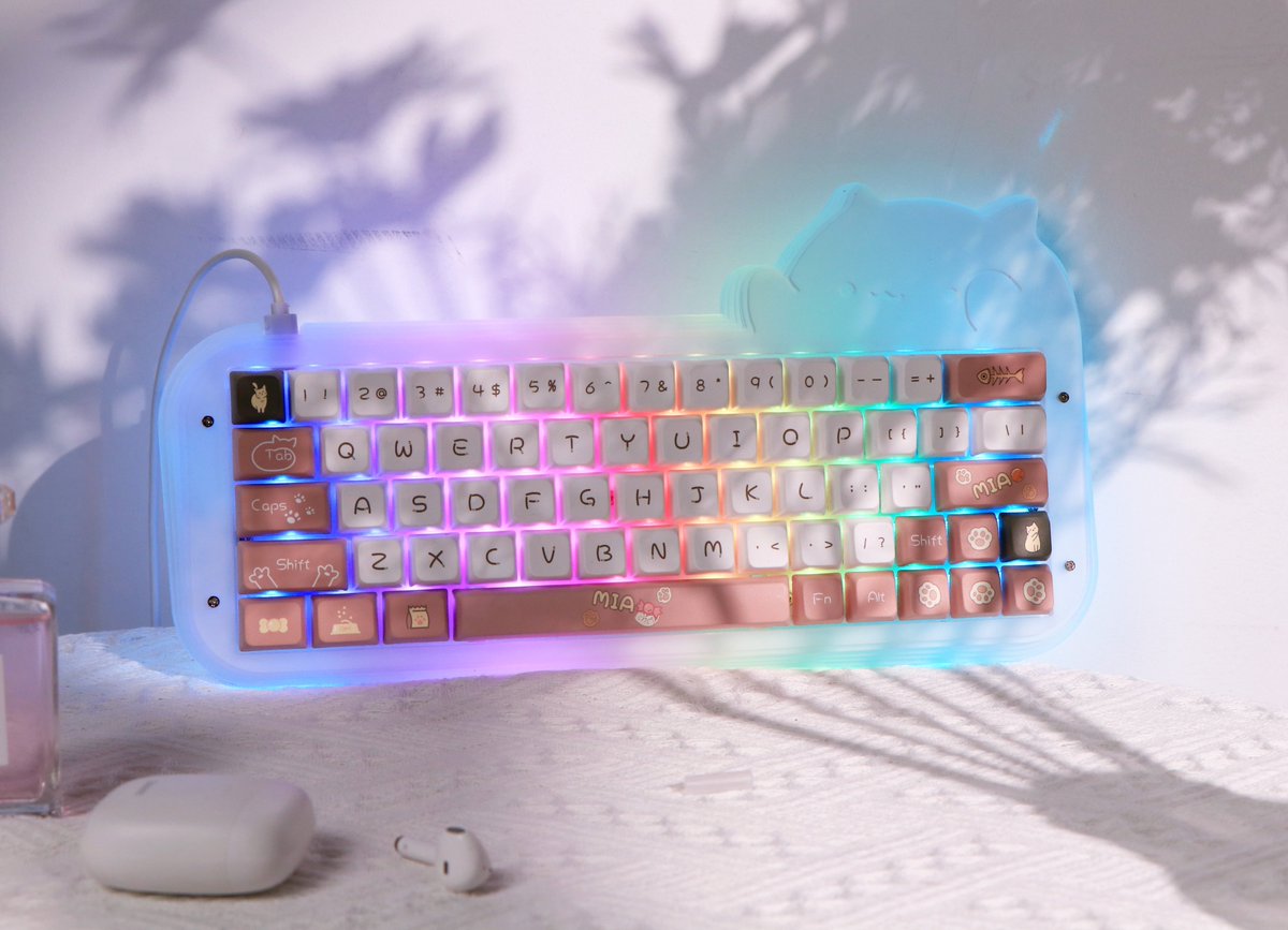 Epomaker on Twitter "Cute Catshaped mini cat keyboard🌸 https