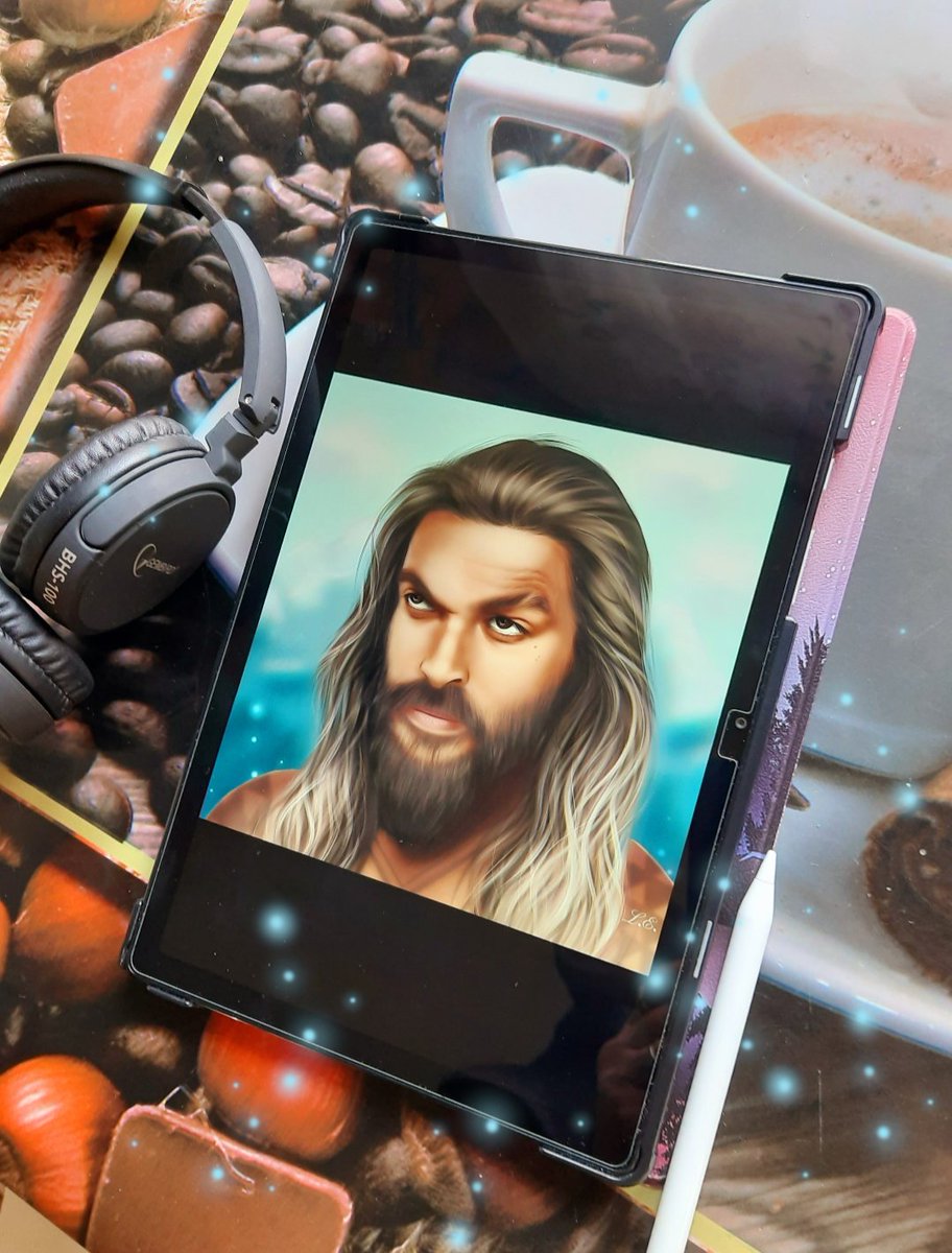 I continue to study the digital portrait🥰✍️
 Jason Momoa 🌊
<a href="/BengalaArt/">Bengala_Art</a>