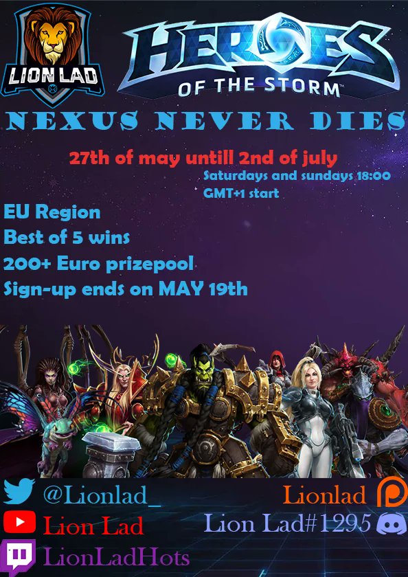 LionLad_'s tweet photo. Sign up today! 4 teams out of 16 are in! 1 month left to sign up!
https://t.co/K21kuxQQTt https://t.co/Zg757HwZLi