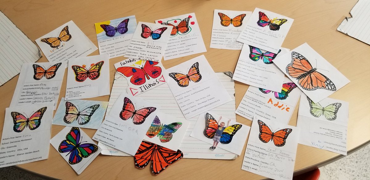 Christy Flanagan, NBCT (@flanaganink) on Twitter photo We received our butterflies from the Symbolic Monarch Migration project! The students loved them, and they are also enjoying learning where the butterflies they created have "landed!" This is such a fantastic project and builds global connections! <a href="/SalemESVB/">Salem Elementary</a> <a href="/MaureenFanelli/">Maureen Fanelli</a> We received our butterflies from the Symbolic Monarch Migration project! The students loved them, and they are also enjoying learning where the butterflies they created have "landed!" This is such a fantastic project and builds global connections! <a href="/SalemESVB/">Salem Elementary</a> <a href="/MaureenFanelli/">Maureen Fanelli</a>