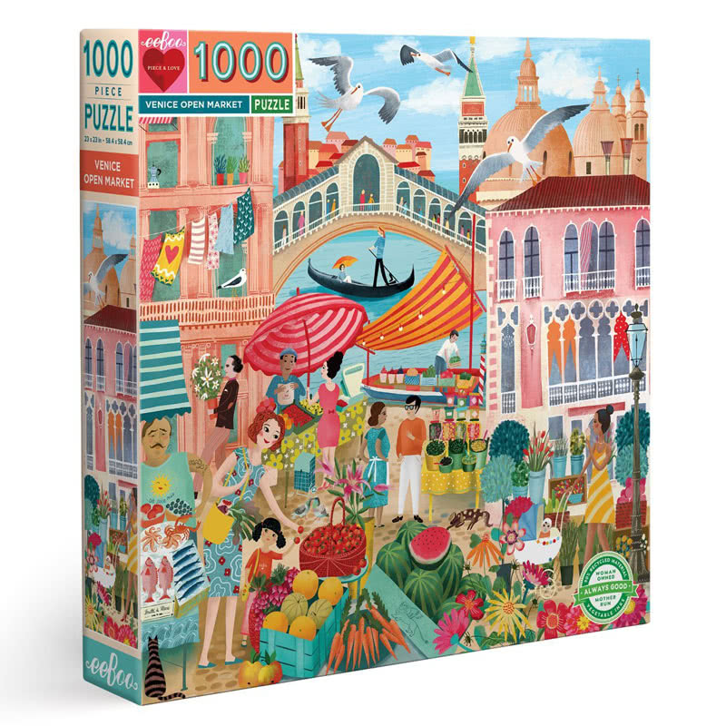 Fleurtations's tweet image. Bring imaginations to life with eeBoo! Take a look at the Venice Open Market 1000 piece puzzle and , transports us to the city’s open market and famous architecture. Available for International delivery, shop eeBoo here;
fleurtations.uk.com/Eeboo.asp
#puzzle #eeboo #giftshop #giftidea