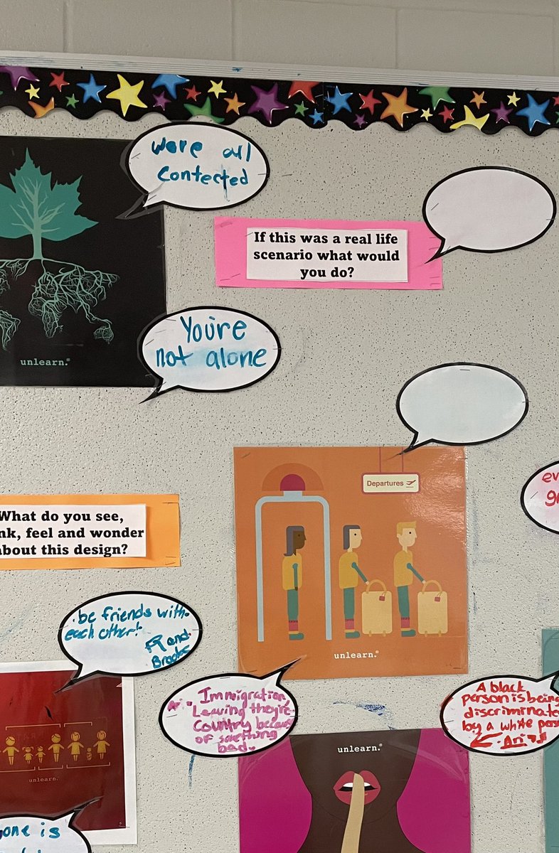 Ormiston students continuing to share their voices with our unlearn posters. Real conversations, real reflections and empowering student voice! <a href="/equity_DDSB/">Equity_DDSB</a> <a href="/DDSBSchools/">Durham District School Board (DDSB)</a>