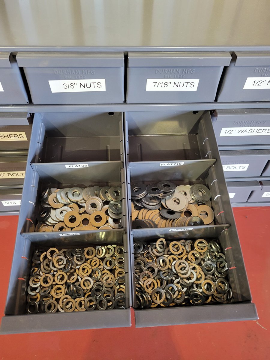 Toni and I spent the afternoon setting up a hardware assortment for a customer.  Message us if you would like to get setup or need your existing setup restock. Competitive pricing and great service. #nutsandbolts #hardware #rkspartssupply #ontag #onag