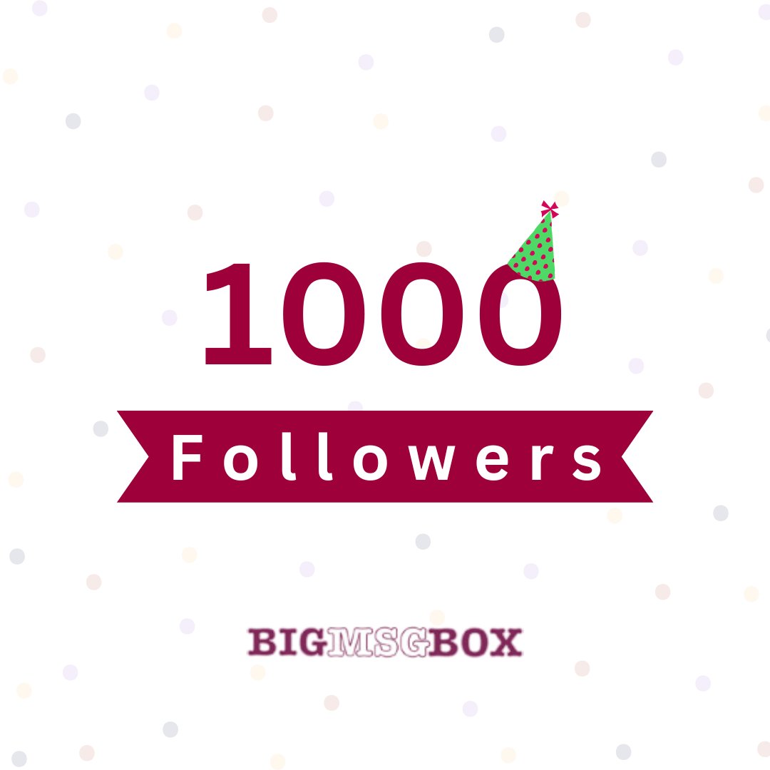 volta_social's tweet photo. 🎉 We're thrilled to reach 1000 followers on our Twitter page! Thank you to all our amazing customers for your continued support and engagement. We look forward to providing you with even more valuable content in the future! 
~ The BigMsgBox Team

#BigMsgBox #CustomerEngagement https://t.co/AwACdrQ4Ps