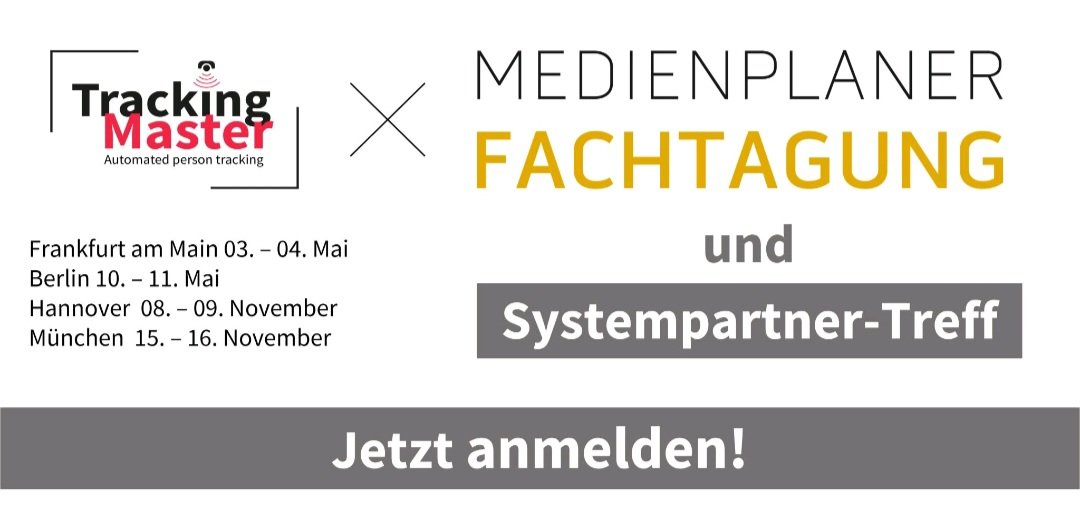 #TrackingMaster kann stolz verkünden dieses Jahr an der Veranstaltungsserie der #Medienplanerfachtagung teilzunehmen. Medientechnische Verantwortliche von Hochschulen sind herzlich eingeladen.

medienplanerfachtagung.de/medienplaner-f…

<a href="/GudeSystems/">GUDE Systems GmbH</a>