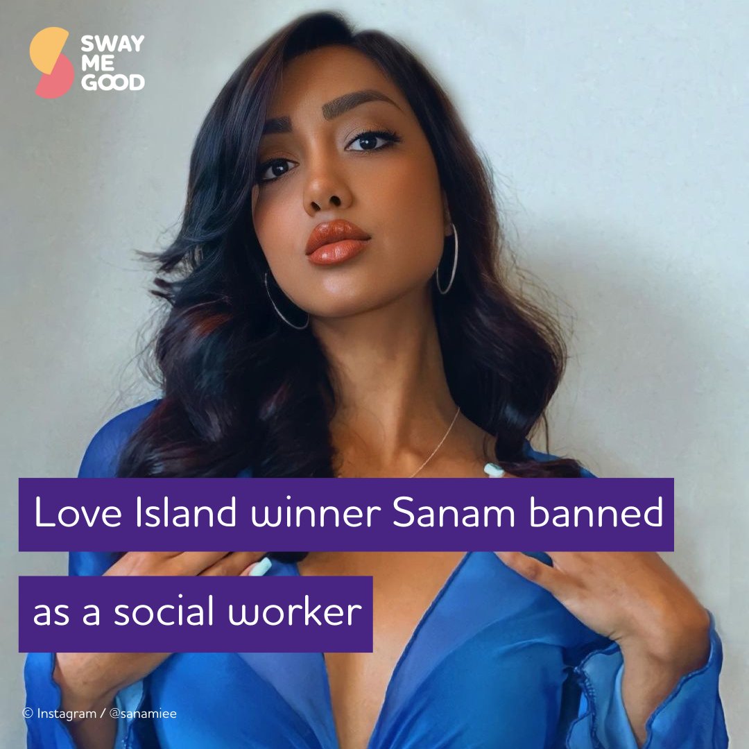 SwayMeGood's tweet photo. Love Island winner Sanam Harrinanan banned as a social worker.

Read more at https://t.co/kDqK3O5bkH

#swaymegood #SMGnews #loveisland #dailynews https://t.co/WoHW4cc9Pa