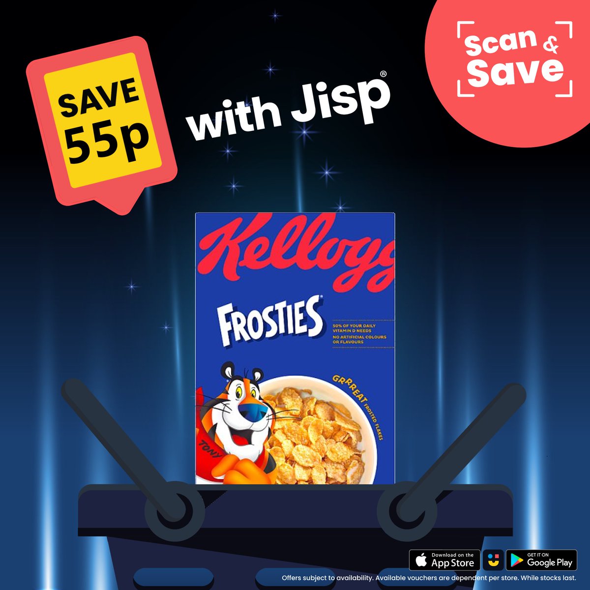 NisaSalisbury's tweet image. Start your morning right with these brilliant offers on cereals from @jispapp. Be sure to download the free #Jisp app to unlock additional savings across the store, today! 

#ScanAndSave