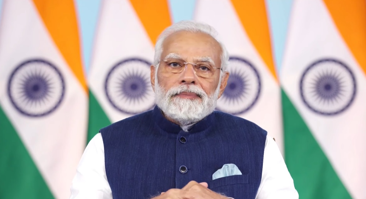 BJP4India's tweet photo. There is much to say about the virtues of democracy, but let me say just this that India, despite many global challenges, is the fastest growing major economy today. This, itself, is the best advertisement for democracy in the world. This, itself, says that DEMOCRACY CAN DELIVER! https://t.co/YwUuIMGFsP