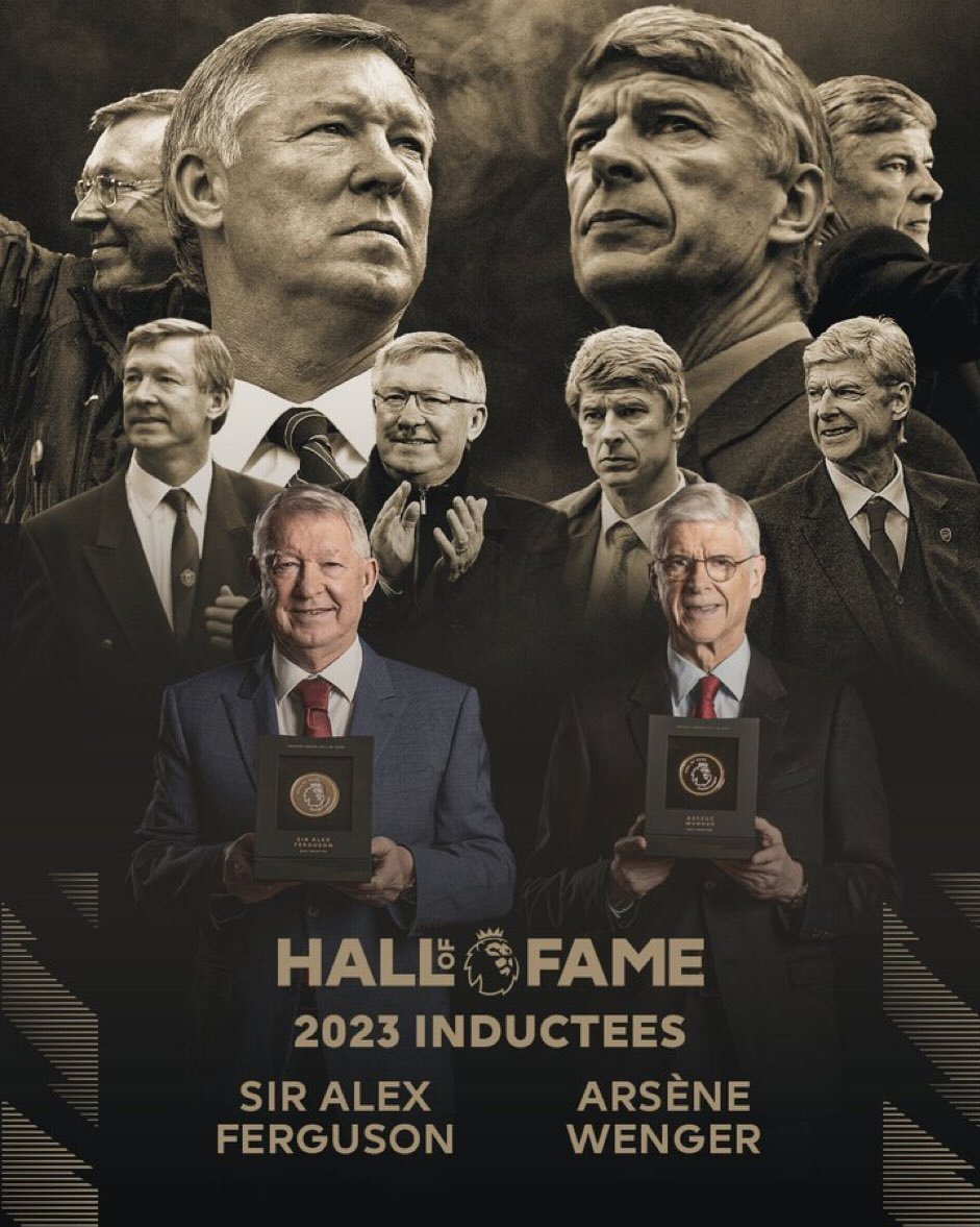 🏅🏅Premier Lig, Sir Alex Ferguson ve Arsene Wenger'in Hall of Fame listesine alındığı açıkladı