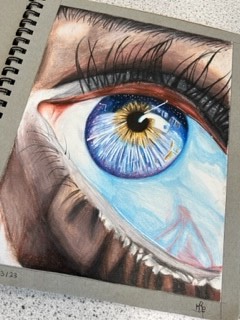 AvantifieldsArt's tweet photo. Some impressive sketchbook work produced by one of our @AvantiFields Yr9 Art students in her own time ... looking forward to what she can produce when she starts her GCSE course next year! #inspired #sketchbook #art #drawing https://t.co/aCt87sx2iE