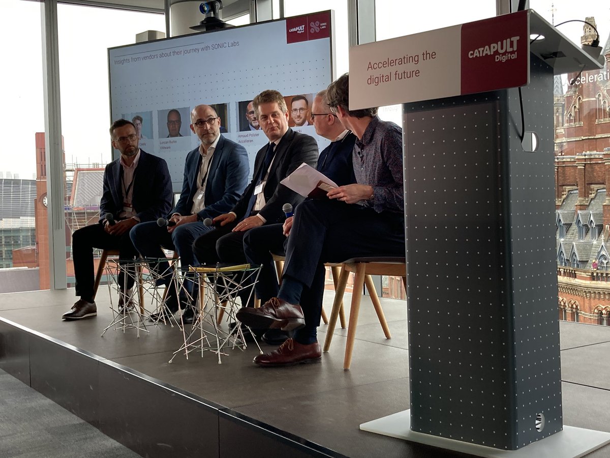 The #RIC is one of the key enablers of #innovation in #openran. An interesting panel discussion with #SONICLabs vendors at <a href="/DigiCatapult/">Digital Catapult</a>  and <a href="/Ofcom/">Ofcom</a> SONIC Labs Showcase event.