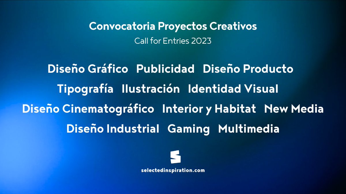 ¡Convocatoria de Proyectos Creativos!

Una llamada a la creatividad a través de sus múltiples disciplinas.

selectedinspiration.com/convocatoria-c…

#diseño #creativo #inspiracion #visual #networking #trabajo