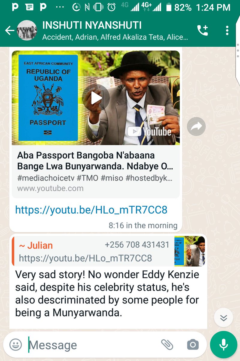 It has continued to be agreat challenge how banyarwanda of Uganda who are citizens by the verdict of colonial land demarcation n boundaries are being victimized in getting passports and NIDs while gov't looks on. Really who shd be blamed, internal affairs or govt? We need help