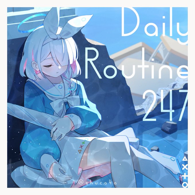 ブルアカBGM絵1.『Daily Routine 247』主な使用シーン: お仕事 