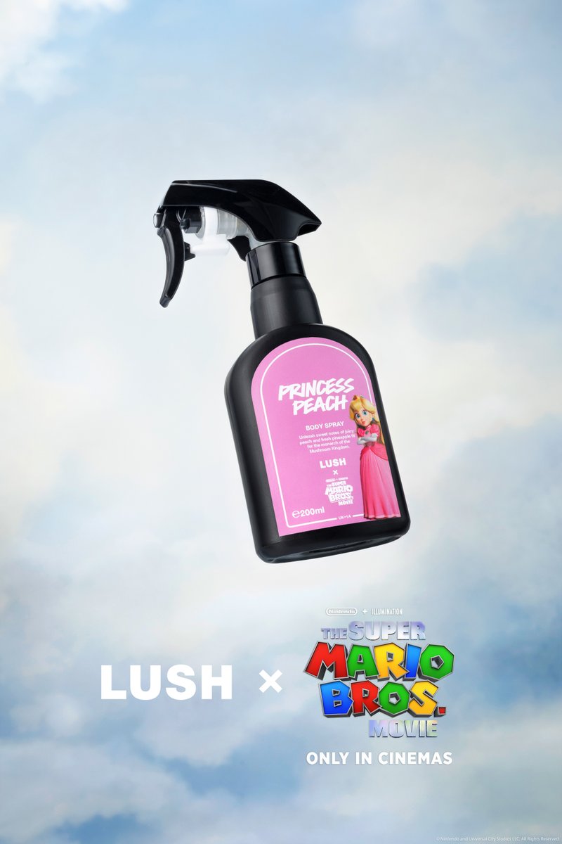LUSH UK on Twitter "Smell Peachy With Princess Peach Body Spray! Rule