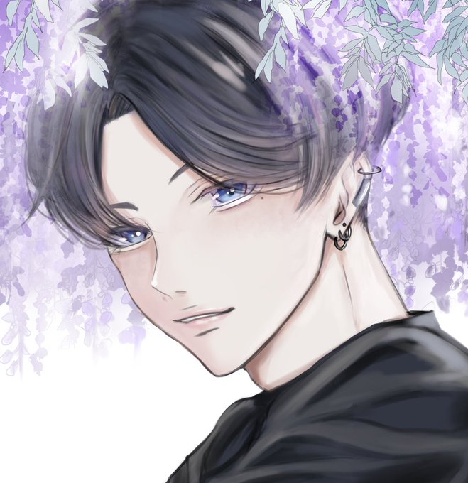 「parted lips wisteria」 illustration images(Latest)