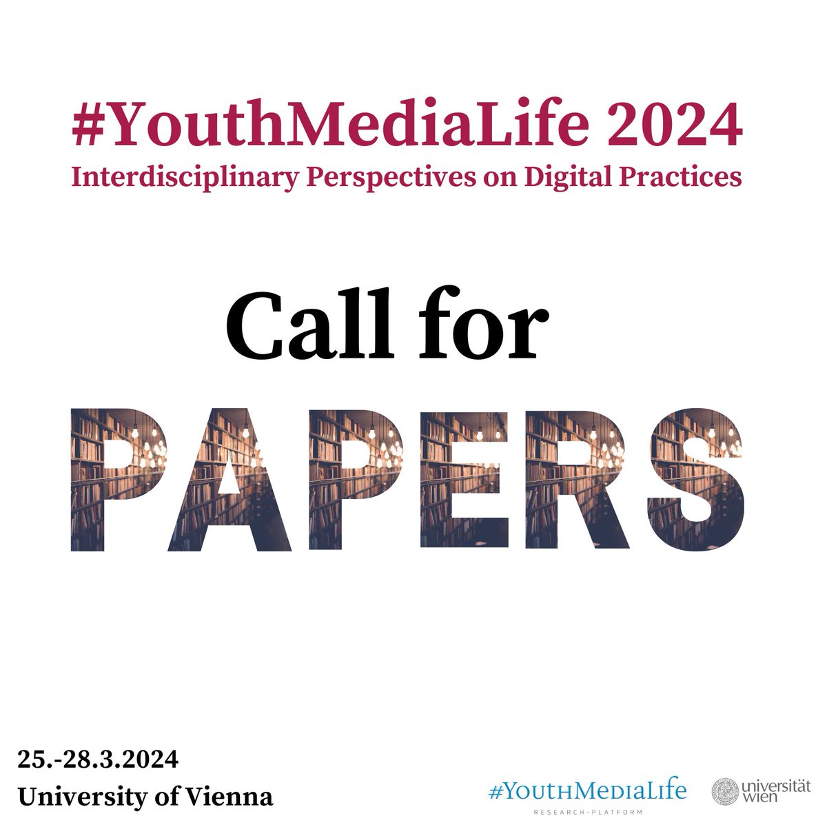 🧩📢Submit your abstract now! 💡
We are excited to invite you to our conference #YML24: International Perspectives on Digital Practices in Vienna. For more information, please visit our website ➡️youthmedialife.univie.ac.at/yml2024/