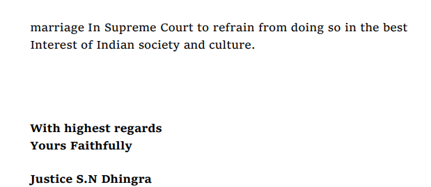 ANI's tweet photo. A group of former Judges issue a statement over the issue of legalisation of same-sex marriage. 

"We respectfully urge the conscious members of the society including those who are pursuing the issue of same-sex marriage In Supreme Court to refrain from doing so in the best interest of Indian society and culture," reads the statement.