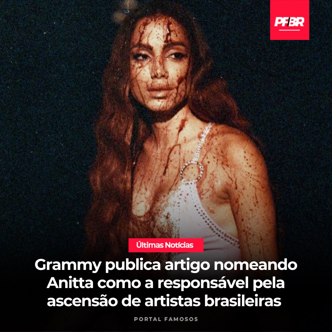 oficialPFBR's tweet photo. Ela é a queridinha deles, Portal! O Grammy divulgou uma matéria nomeando Anitta como a grande responsável pela ascensão de artistas brasileiras ao estrelato global. Segundo a Academia, devemos ficar atentos aos seguintes nomes:

- Marina Sena;
- Duda Beat;
- Liniker;
- Ludmilla;
- IZA;
- Luedji Luna