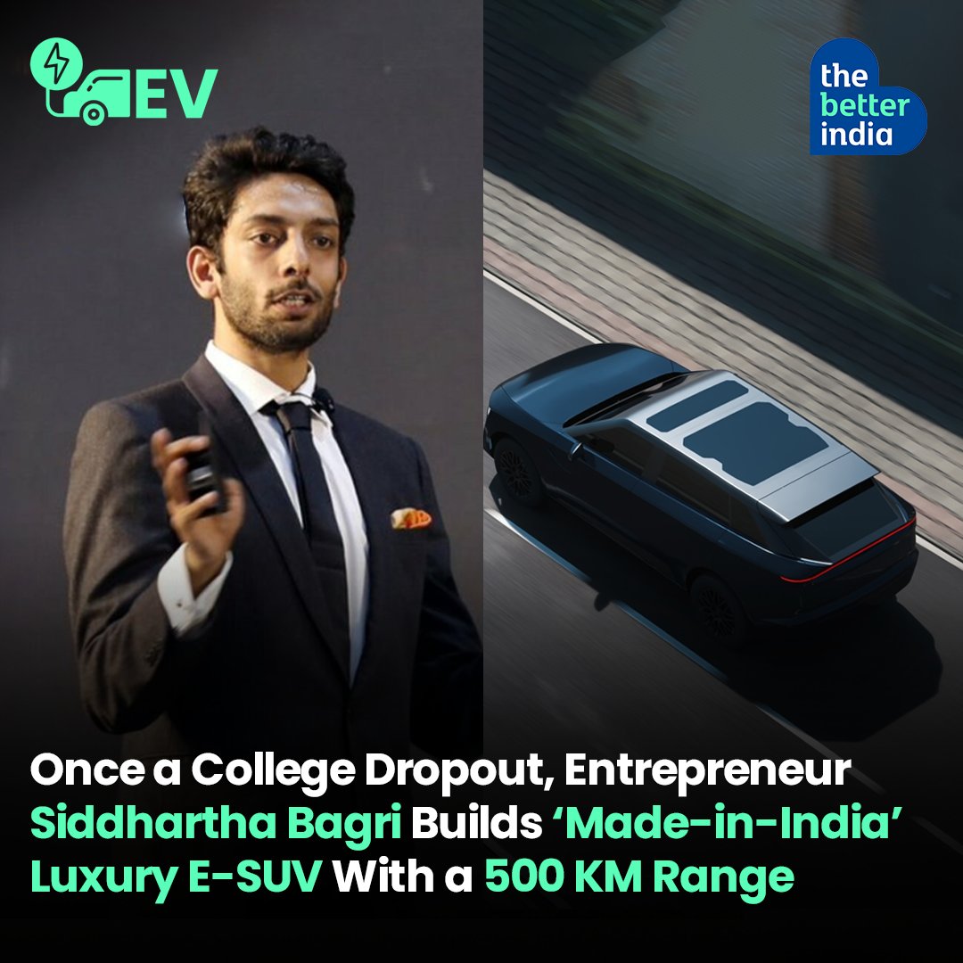 'I am a firm believer in self-education and resourcefulness. These are the foundational blocks of a person, and we need to encourage more people like this,” says Siddhartha Bagri. @pravaigdynamics #EV #Entrepreneurs #MadeInIndia #First #Sustainable #Bengaluru #TheBetterIndia