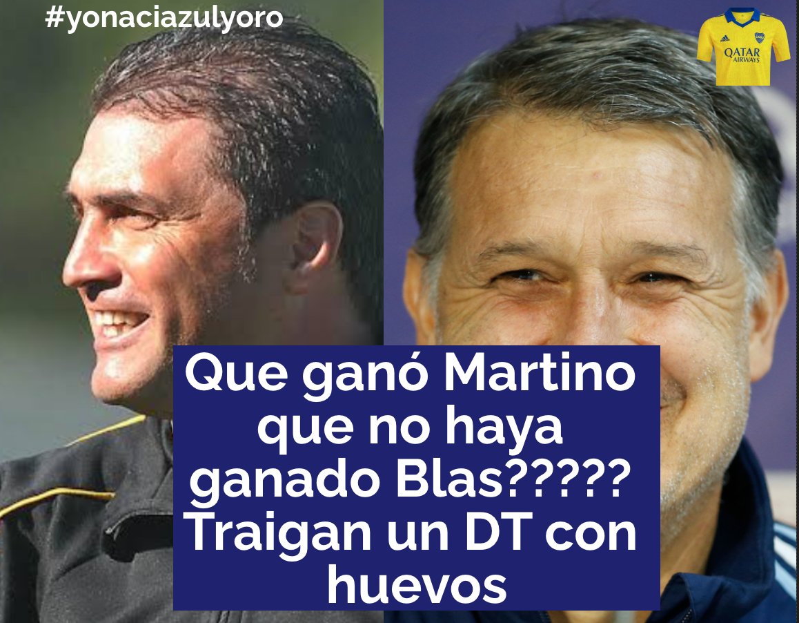 Por favor que no venga Martino...Y si viene que me tape la boca.....