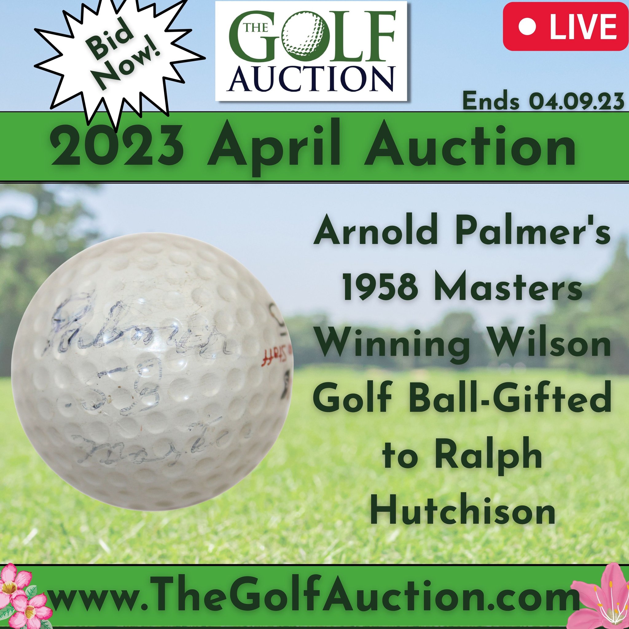 The Golf Auction on Twitter "Arnold Palmer's 1958 Masters Winning