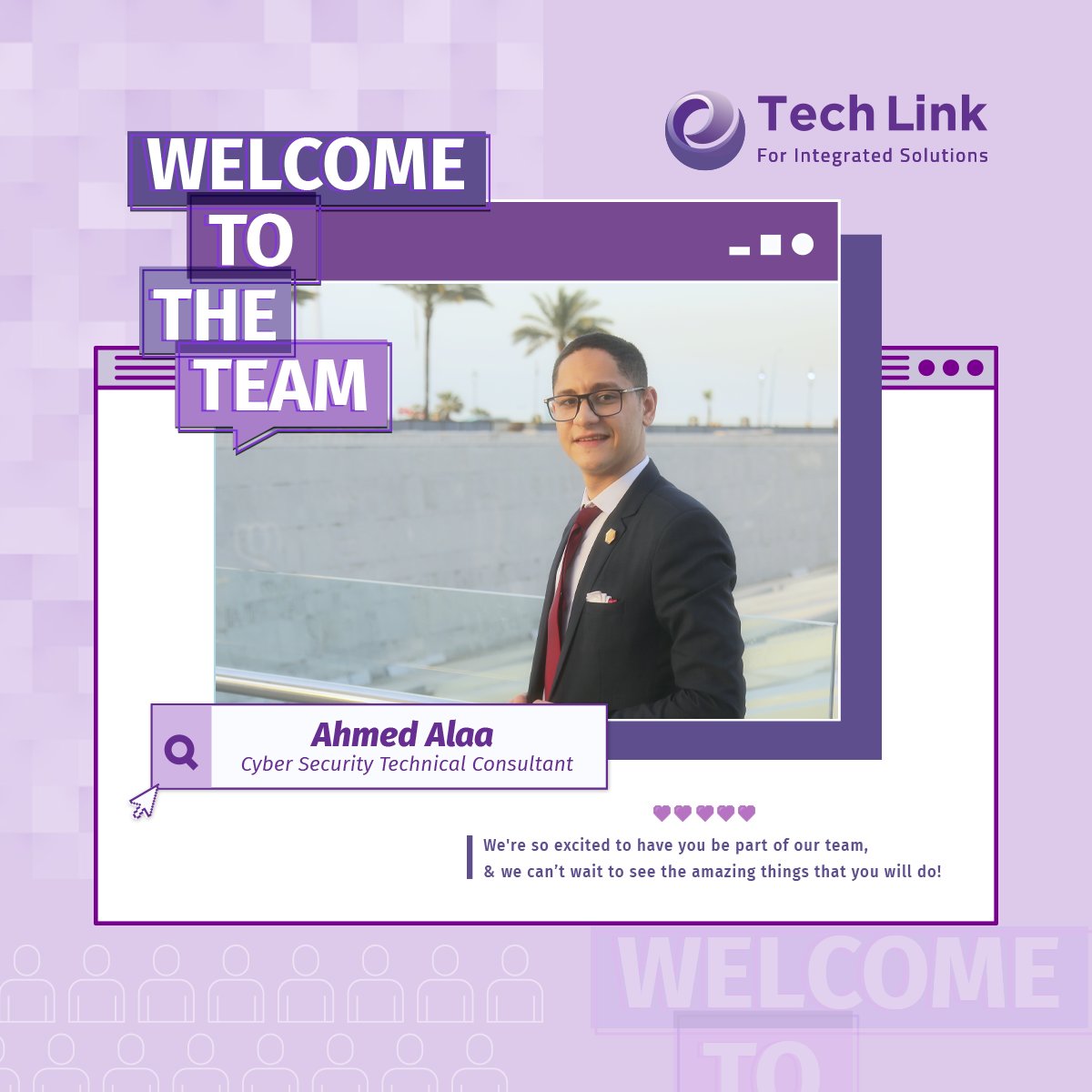 TechLink14's tweet image. Welcome to the team!
Our company is growing and changing every day and we’re thrilled to have you along for the ride. We know you’ll help us rise to the next level.
We wish you the best of luck!!

#TechLink #NewHirings #IntegratedSolutions