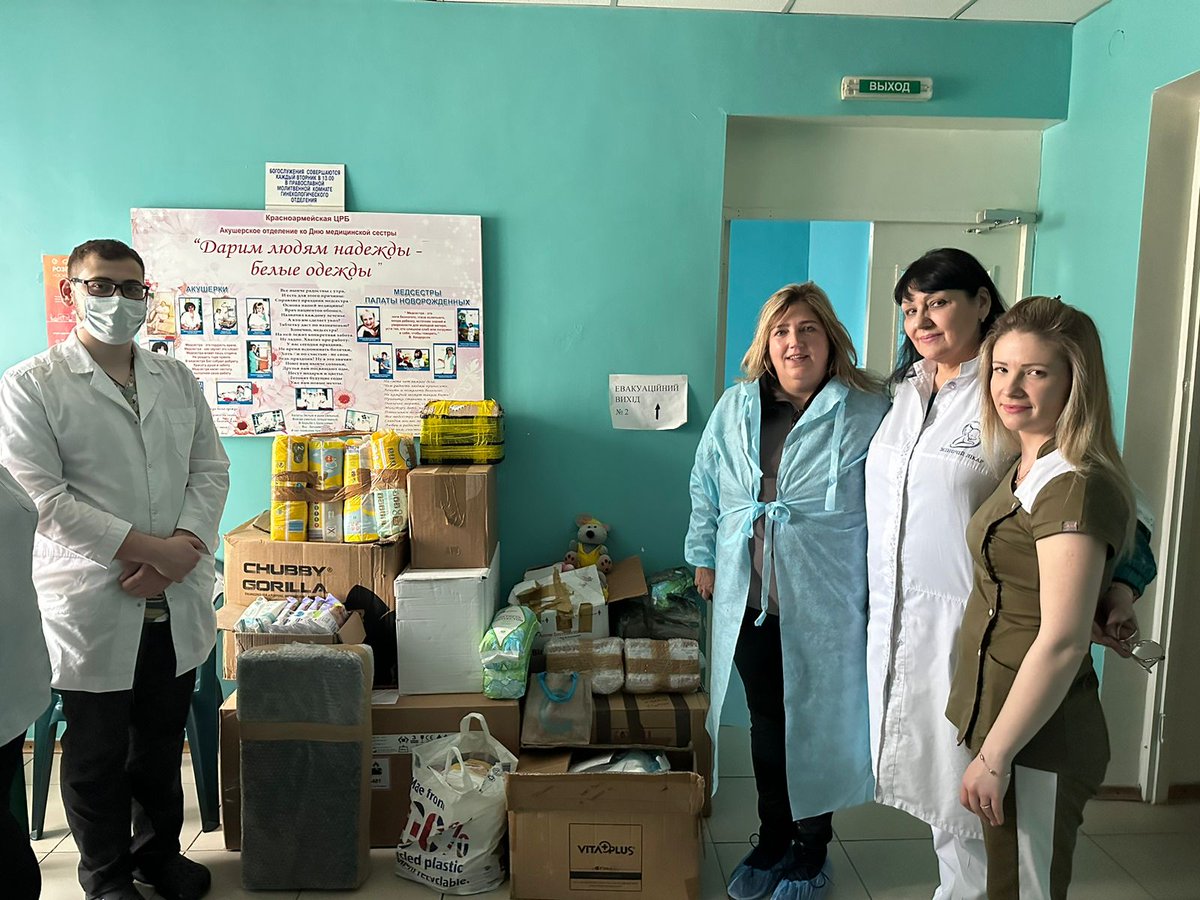 wandathemidwife's tweet photo. Mission completed ! Maternity supplies delivered to the last Maternity hospital standing in Donetsk! Thanks to @Huntleighdiag @SecaUk @momincubators @ReactAid and toball #donors and #sponsors this will save lives according to the medical director at Prokvorsk Hospital https://t.co/PyUA7txxnF