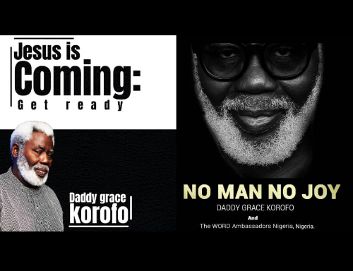 GraceWorldRAD_'s tweet photo. DOWNLOAD MUSIC: (Jesus Is Coming) &amp; (No Man No Joy) By Daddy Grace Korofo  https://t.co/RrOVmkAxwg https://t.co/Ty414VyHqA