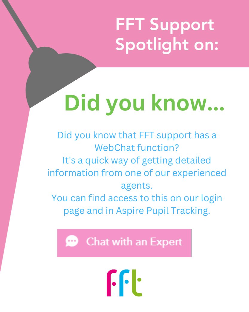 Did You Know...? 🖥️🤔

Access your Aspire account here - signin.fft.org.uk/Account/Login

#FFTSupport