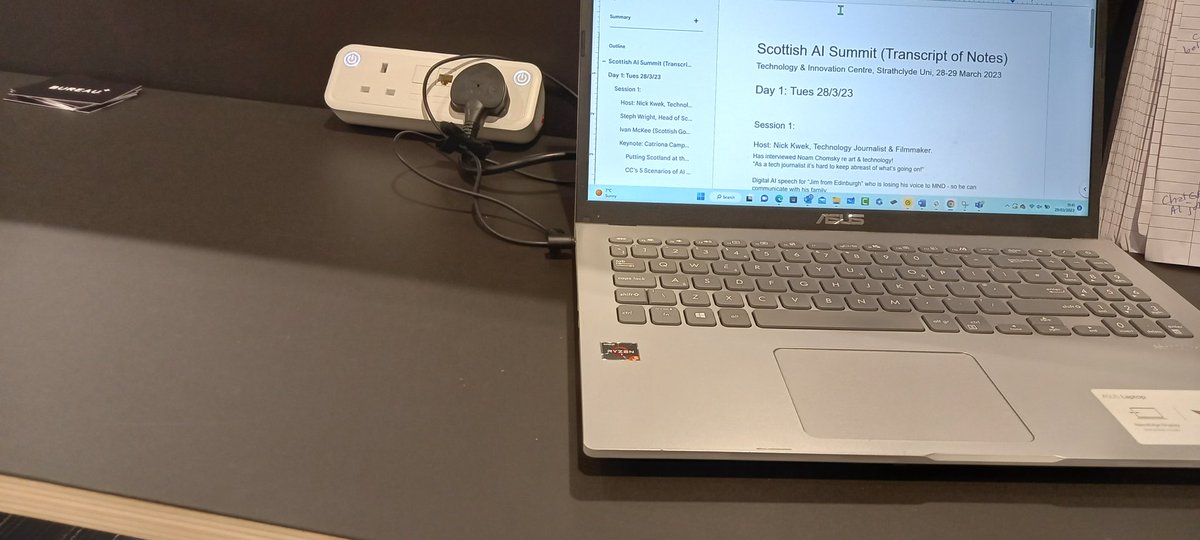 Dr Dorothy Aidulis (@dorothyaidulis) on Twitter photo Today I'm "Hot Desking" at #ScotAISummit - massive thanks to <a href="/YourBureau/">Bureau Group</a> for the super comfy work station 🤩. Transcribing my notes from yesterday for blogs, videos, socials etc to help people make sense of it all - SO much going on in #AI 🤯🤣 Today I'm "Hot Desking" at #ScotAISummit - massive thanks to <a href="/YourBureau/">Bureau Group</a> for the super comfy work station 🤩. Transcribing my notes from yesterday for blogs, videos, socials etc to help people make sense of it all - SO much going on in #AI 🤯🤣