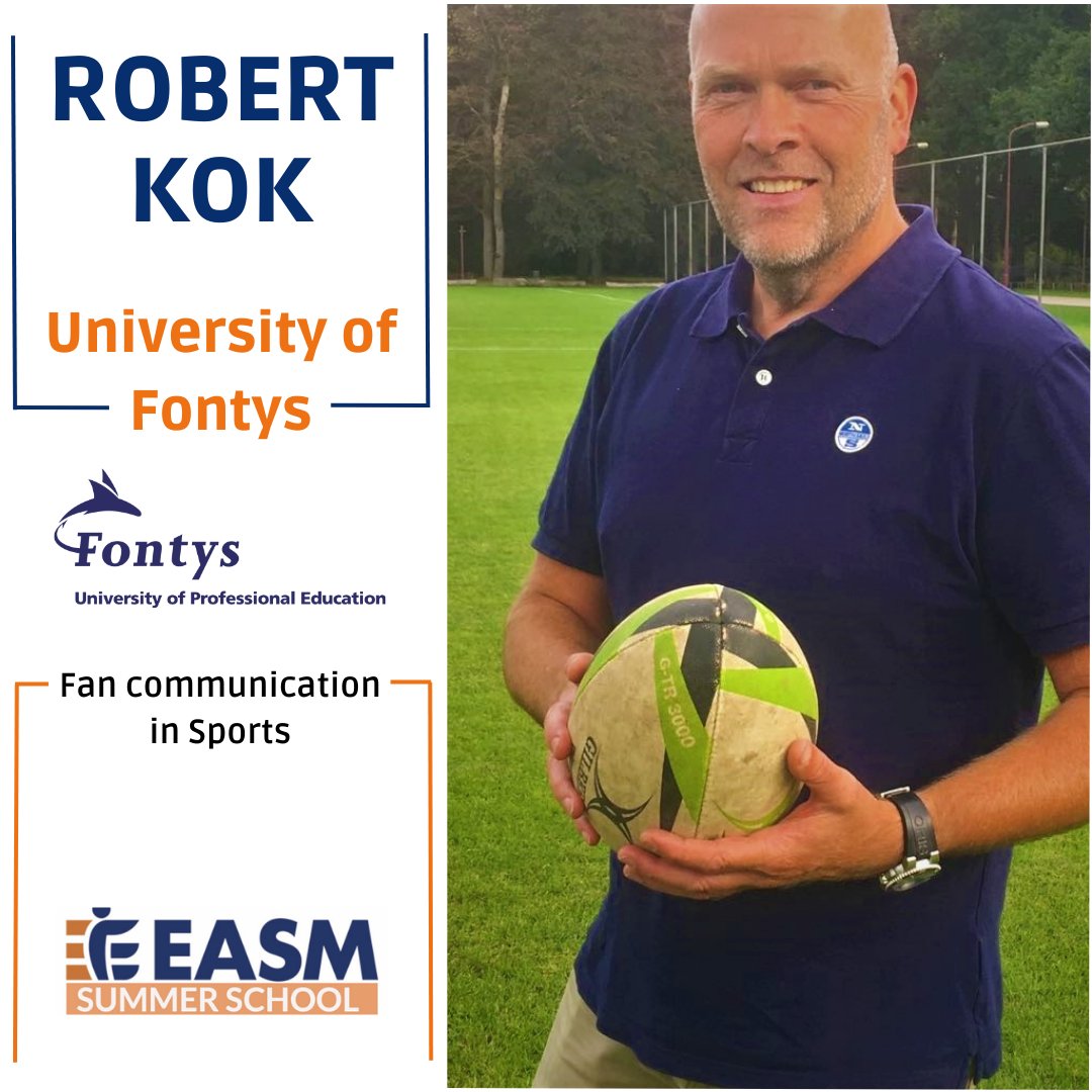 EasmSchool's tweet photo. Check out Robert Kok, a sports marketing and sponsorship expert with over 15 years of experience as a lecturer at Fontys University! He's the author of multiple books on sports marketing and sponsorshipand you will have the opportunity to learn from him! #Easm #easmsummerschool https://t.co/kHwWDCHjVD