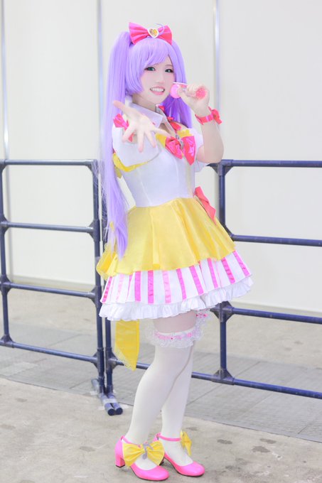 【コスプレ／cosplay】プリパラ🎀︎真中らぁら〈トゥインクルリボンサイリウムコーデ〉「み～んなあつまれ！アイドル始め