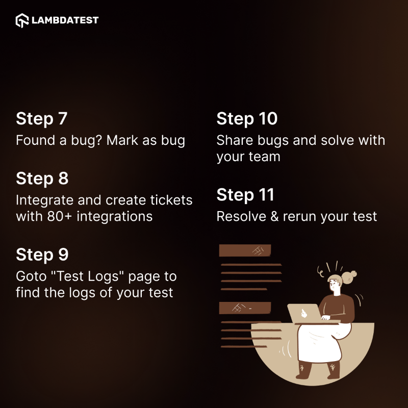 testmuai's tweet photo. SNEAK PEEK!🤩🤗
Now overcoming bugs and compatibility issues becomes seamless with this quick step-by-step guide on running real-time tests with LambdaTest.

Run your free test ⬇️
https://t.co/24rjUFiGwu

#LambdaTestYourApps #RealTimeTesting #CrossBrowserTesting