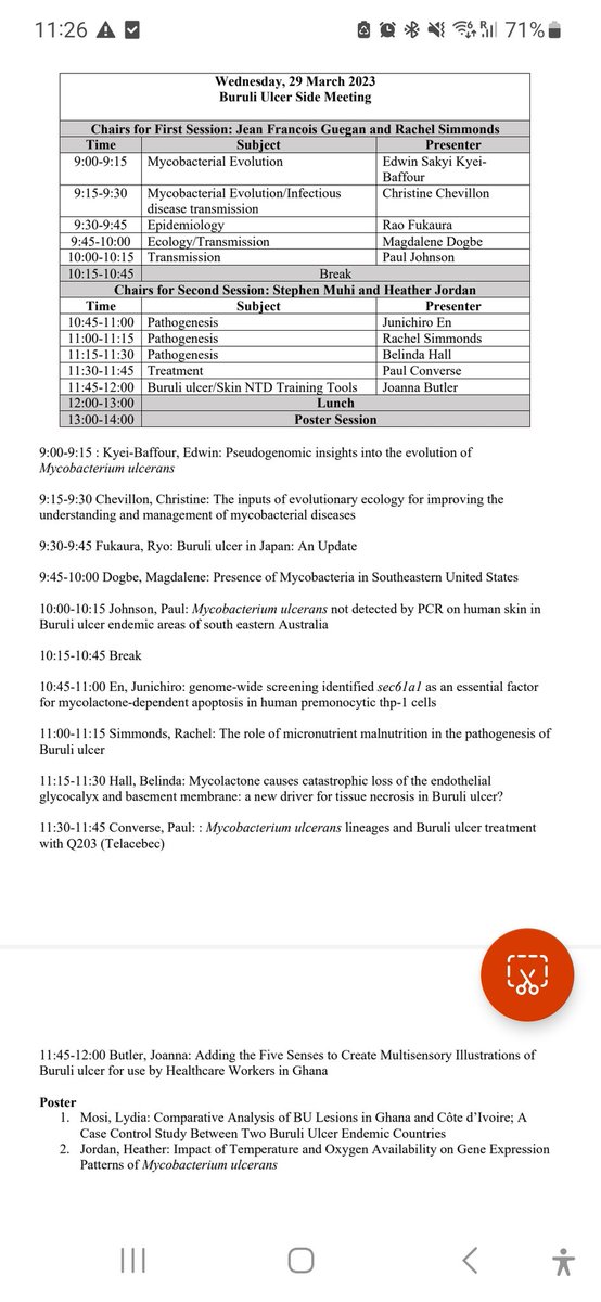 #beatBU symposium jointly organised by @RSimmondsLab @hwillia8  and @msmosi at the #SkinNTDs meeting @WHO. @KingsleyAsied11 @MosiLab @WACCBIP_UG @gordon_awandare