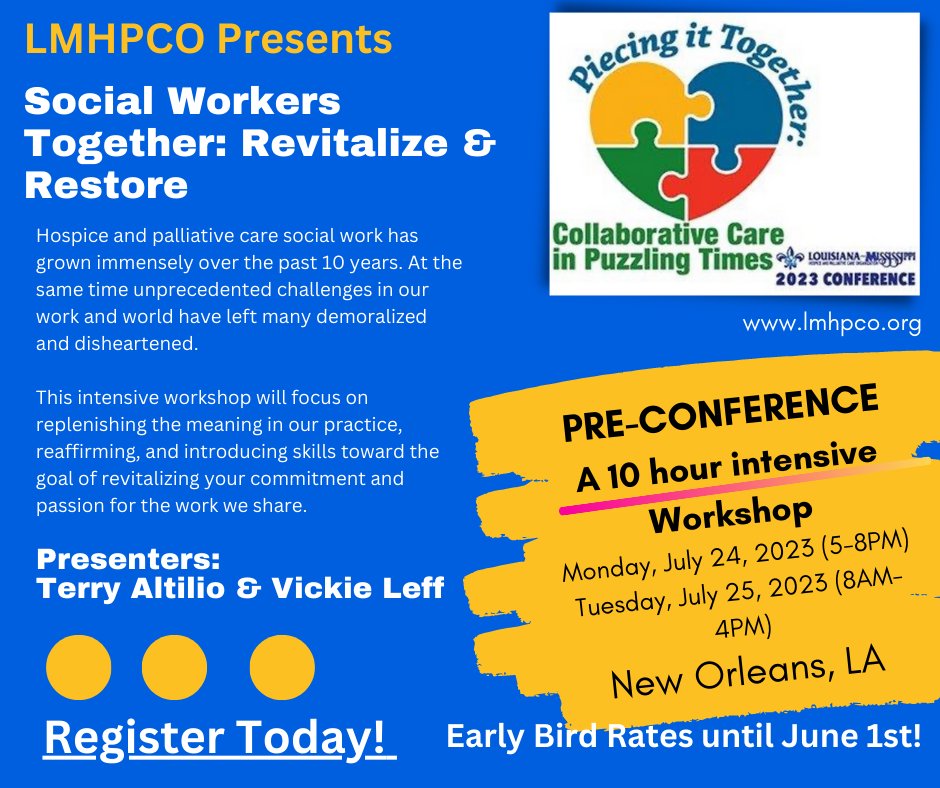 This HPC Intensive workshop is for everyone! lmhpco.memberclicks.net/socialworkinte…