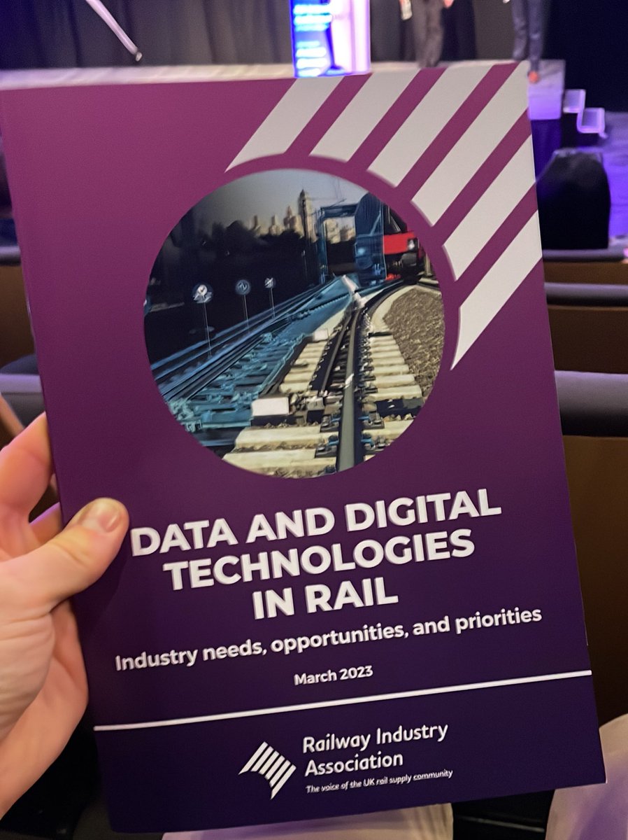 liamphenderson's tweet photo. @railindustry launch paper Data & Digital Tech in Rail at today’s #RIC23 Innovation Conference https://t.co/Pjj5NACECU